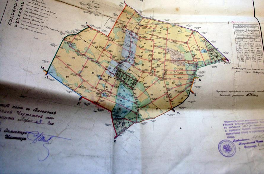 1909 metai. Išsiskirstymo planas.