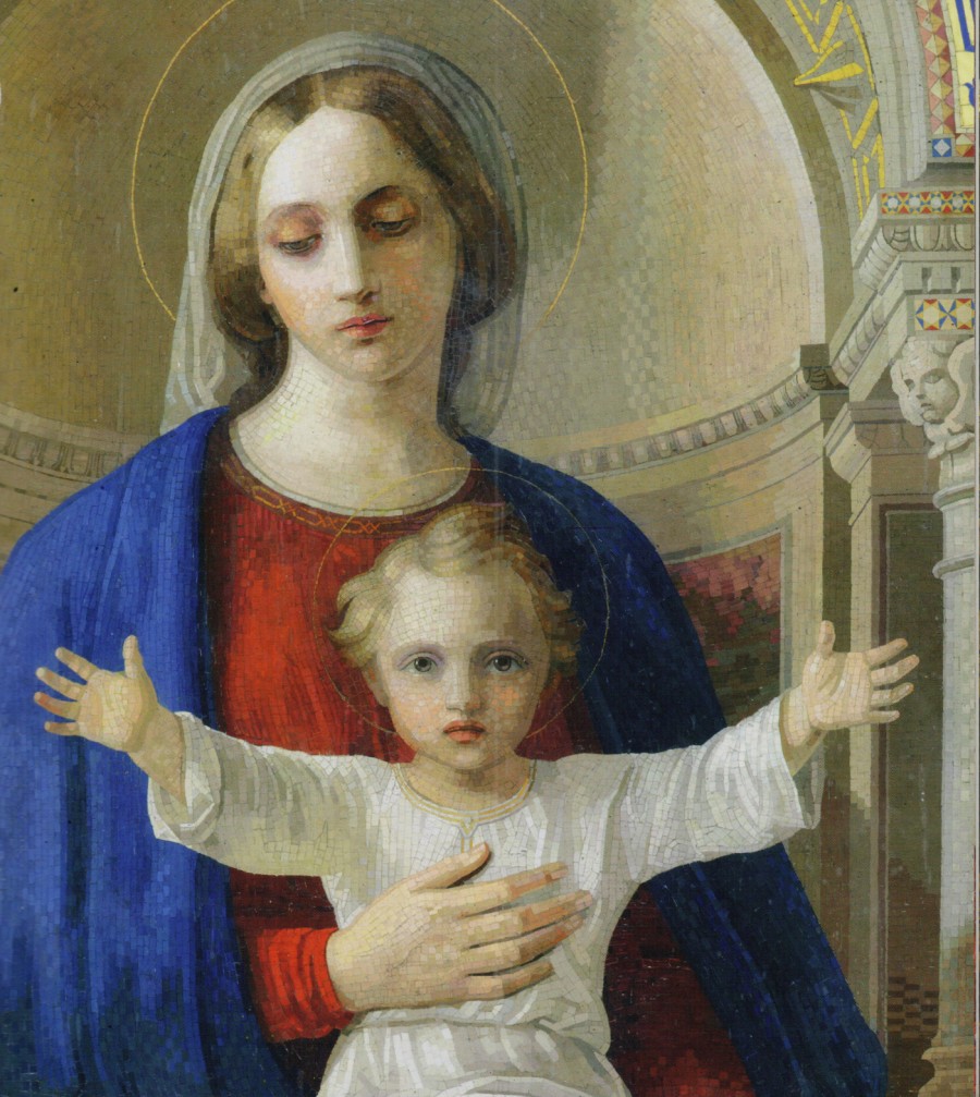 Sankt Peterburgas, Isakijaus soboro mozaikos detalė, kurią galėjo kurti ir N.Silvanavičius.