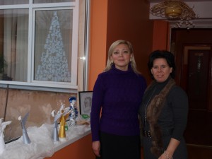 Aušra Deltuvienė ir lopšelio-darželio direktorė Vilana Petrušienė. 