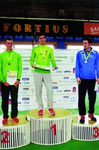 Geriausias Prienų lengvaatletis - ėjikas Marius Žiūkas - Lietuvos žiemos čempionato nugalėtojas.