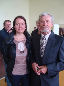 Antanas Krūvelis su idėjos autore Jolita.