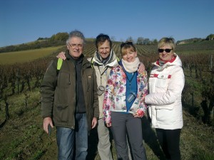 Gaillac vynuogyne su draugais. 