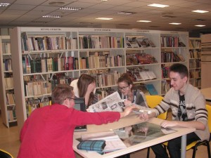 A.Požaitis su bendraminčiais bibliotekos mokymų dėka atrado juos dominantį amplua.