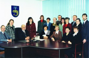 Su Birštono savivaldybės administracijos darbuotojais.