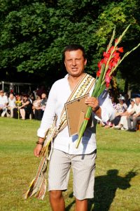 Pagrindinis šventės rėmėjas AB „Išlaužo žuvis“ direktorius Darius Svirskis.