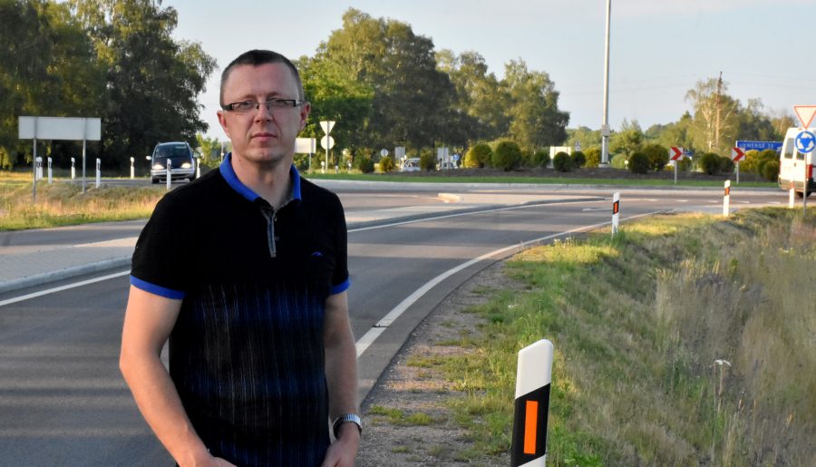 VĮ „Kauno regiono keliai“ saugaus eismo ir kelių priežiūros skyriaus inžinierius Linartas Kiškis.  