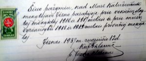 Klebono J.Galaunės raštas apie M.Kaluževičiūtės darbą.